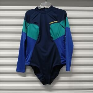 Sea Doo One Piece Rashguard Wetsuit Women's XL Blue Swimwear Beach Surf Ski